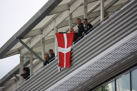 Danske supportere havde også fundet vej til Spa Francorchamps.